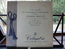 COLUMBIA 33CX 1286 JOHANNA MARTZY BACH UNACCOMPANIED VIOLIN SONATAS VOL 1