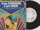 JANE BIRKIN & SERGE GAINSBOURG - JE T'AIME - DUTCH WITHDRAWN N*DE COVER PS 7