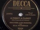 CHICK WEBB ELLA FITZGERALD A Tisket A Tasket DECCA 78 25434 NM