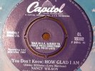 NANCY WILSON - (You Dont Know) How Glad I Am - UK Capitol CL 15352- EX - 1964