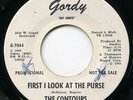 CONTOURS FIRST I LOOK AT THE PURSE '65 GORDY NORTHERN SOUL PROMO PURE VINYL 45 ?