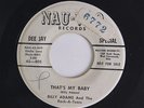 BILLY ADAMS: That's My Baby / Return Of The All American Boy 45 (dj, tol, wol)