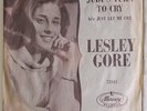 LESLEY GORE: Judy's Turn To Cry / Just Let Me Cry 45 (PS) Oldies