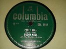 BUDDY KNOX :  PARTY DOLL  /  MY BABY'S GONE.   UK 78rpm (1957)