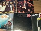 AC/DC - 5 VINYL RECORD LP'S. LET THERE BE ROCK, BACK IN BLACK, HIGHWAY, POWERAGE