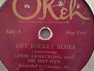 LOUIS ARMSTRONG & HIS HOT FIVE OKEH 8261 JAZZ 78 RPM RECORD V/V-