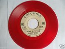 JOHNNY CASH Ring Of Fire RED VINYL WLP PROMO DJ 45 ORIGINAL SLEEVE