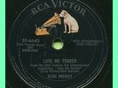 ELVIS PRESLEY (Love Me Tender / Anyway You Want Me) 78 RPM ROCK RECORD
