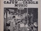 LOUISIANA CAJUN & CREOLE MUSIC: Alan Lomax ’34 Field Recordings SWALLOW LP