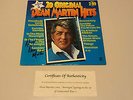 DEAN MARTIN SIGNED LP 20 ORIGINAL DEAN MARTIN HITS AUTOGRAPHED RECORD VINYL