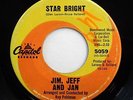 JIM,JEFF & JAN 45 Star bright / I know where i'm going  CAPITOL Doowop e2192