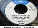 ? Jean Wells PROMO 'With My Love & What You've Got' OLDIE Northern Soul 45 HEAR