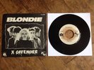 BLONDIE X OFFENDER FRENCH 45 P/S 1ST PRESS 1977 PRIVATE STOCK DEBUT SINGLE RARE