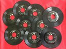 9 Vintage Elvis Presley -on RCA Victor 45 RPM Records circa 1955 - 1957