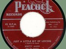 SCOTTY MANN & MASTERS Just a Little Bit of Loving 45rpm Peacock 1956