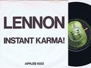 JOHN LENNON & YOKO ONO Instant Karma Danish 45PS 1970 Apple Beatles  Top