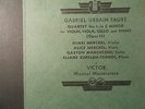 Faure Piano Quartet  #1  in C  minor  Henri & Alice Merckel   Victor  M-594