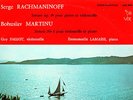 VDE 3015 - FALLOT / LAMASSE - RACHMANINOFF / MARTINU - CELLO SONATAS - NM