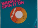 WINGS: Spin it On / Getting Closer USA Rare ORIG PS & 45 Beatles NM-