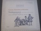 Handel Violin Sonatas  Melkus  Muller, Wenzinger Scheit Archiv 198474/75 2 LP EX