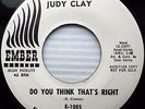 Judy Clay NORTHERN SOUL Do You Think That's Right 1962 WHITE LABEL PROMO 45 w100