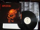 SEPULTURA - Beneath The Remains VINYL LP 1st Netherlands Issue RO 9511-1 EX+ EX
