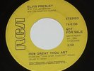 Elvis Presley Promo 45 RPM Record How Great Thou Art b/w His Hand In Mine