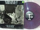 Nirvana Bleach LP 1992 Sub Pop Purple Marble Vinyl Montage Of Heck Kurt Cobain
