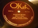 JAZZ FRED SUGAR HALL & BABIES Dallas Blues/Sobbin' Blues OKEH 40437