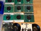 THE BEATLES 2 EPs, 9 singles R5015, 5055, 5084, 5114, 5200, 5265, 5305, 5389 VG+