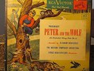 Peter and the Wolf 45 RPM Prokofieff, Eleanor Roosevelt, Serge Koussevitzky, BSO