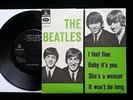 THE BEATLES I Feel fine EP Danish 1st 1964 Picture Cover Odeon GEOS 225 EX+