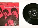 Rare The Beatles Single 45 Record Paperback Writer Danish Version Parlophone