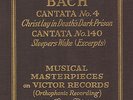 12e.  Bach: Cantata #4 & Cantata #140 - Orfeo Catalana of Barcelona - Vic. M-120