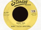 RUDY TUTTI GRAYZELL Duck Tail on Starday Rockabilly 45 Hear