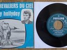 Johnny Hallyday 45t  les chevaliers du ciel -CANADA- RARE-
