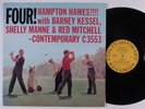 HAMPTON HAWES & BARNEY KESSEL/SHELLY MANNE... Four CONTEMPORARY LP VG++/VG+