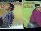 elvis presley 45 rpm (3 record lot) - all shook up/ love me tender / love me