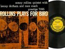 SONY ROLLINS Plays For Bird, KENNY DORHAM, Max Roach, PRESTIGE PRLP-7095  RVG