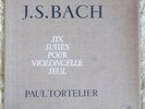 Paul TORTELIER - JS BACH six suites pour violoncelle RARE ASDF 217 / 219 EX/NM 