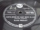 ELVIS PRESLEY SANTA BRING MY BABY BACK RCA.1025 RARE 78 RPM RECORD