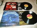 METALLICA - KILL 'EM ALL / RIDE THE LIGHTNING LP'S ORIG HEAVY METAL VG/VG
