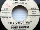 PENNY RICHARDS the only way W L Promo 45 RIGHTEOUS BROS backing 1961 45 e2099