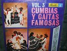 CUMBIAS Y GAITAS FAMOSAS Vol. 3  Los Satelites  Los Golden Boys Stereo Latin LP