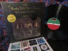 TOP MINT 1970 ORIG + SONG STICKERS CROSBY STILLS NASH & YOUNG   DEJA VU psych