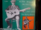 BLIND WILLIE McTELL The Early Years: 1927-1933 Belzona L-1005 US 1968 VG+
