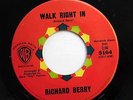 RICHARD BERRY &GRP 45 Walk right in /It's all right WARNER BROS Doowop e3078