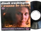 DINAH WASHINGTON I wanna be loved LP Mercury 1962 JAZZ vocal PROMO mono Mg954