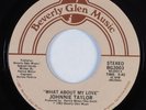 Modern Soul 45 JOHNNIE TAYLOR What About My Love BEVERLY GLEN MUSIC HEAR