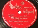 78 rpm, Duke Henderson, Trouble In Mind, Blues, E-